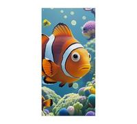 Cartone animato Pagliaccio Pesce Porta Banner 90x180cm Festone Festone Stagionale Cartello di Benvenuto Decorazione Verticale Porta Appeso Per Portico Ingresso Giardino Decor