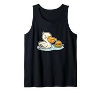 Cartone Animato Pelican Burger Zattera Canotta
