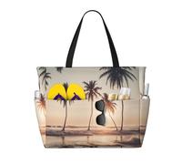 cartone animato piccione stampa spiaggia borsa da viaggio intelligente tasca tote estate vacanza escursionismo campeggio attività all'aperto