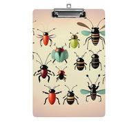 Cartone animato piccolo animale portablocco acrilico carino moda portablocco decorativo, 31,8 x 21,6 cm standard formato A4 clip acrilico per classe, insegnanti, forniture per ufficio