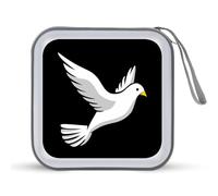 Cartone animato Pigeon CD Case Holder Portatile 40 Capacità DVD Portafoglio Storage Organizer per Auto Viaggi, Stile:, Taglia unica