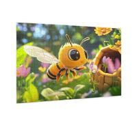 Cartone Animato Puzzle 1000 Pezzi Adulti,5D DIY Puzzle Ape Pattern Design con Confezione Regalo per Regalo Donna,Rilassamento Familiare Attività,Intrattenimento Creativo,Home Decor 75 x 50 cm -1969Y