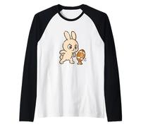 Cartone Animato Rugby Bunny Kick Prep Maglia con Maniche Raglan