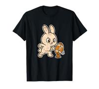 Cartone Animato Rugby Bunny Kick Prep Maglietta