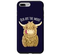 Cartone animato Scottish Highland Cow "Och Aye The Moo!" Custodia per iPhone 7 Plus/8 Plus