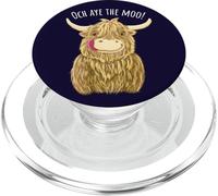 Cartone animato Scottish Highland Cow "Och Aye The Moo!" PopSockets PopGrip per MagSafe