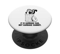 Cartone animato Skunk La sua spazzatura non può immondizia non può retrò divertente PopSockets PopGrip Adesivo