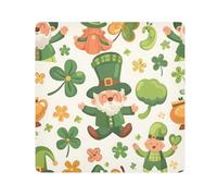 Cartone animato St Patricks Day Clipart Colori Pastello Craft Pa Camera Wrap Cloth, Quadrati Magici Panno Autoadesivo per Obiettivo Fotocamera Anti-Graffio Protezione Lente Trucco Wrap Panno Bag 35,1