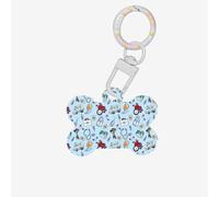 Cartone animato Strumenti Stampa Carino Acrilico Cani Tag Doppio Lato Osso Shap ID Tag con Portachiavi per Pet Artigianato Decorazioni