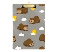 Cartone animato Sundown Otter Appunti Dimensione Legale Impermeabile per Calcio Softball Coaching Dimensioni 9 x 12.5 Tabla para escribir con Clip