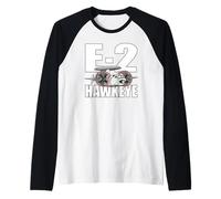 Cartone Animato tattico Aereo di allerta precoce E-2 Hawkeye Maglia con Maniche Raglan