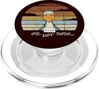 Cartone animato Uccello Retrò Tramonto Divertente Dodo O Non PopSockets PopGrip per MagSafe