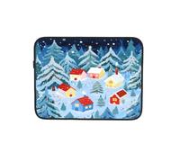 Cartone animato Villaggio di Natale Custodia per computer portatile Notebook Computer Pouch Tablet Valigetta Borsa da trasporto per lavoro 12 pollici