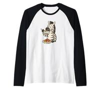 Cartone Animato Zebra Maglia con Maniche Raglan