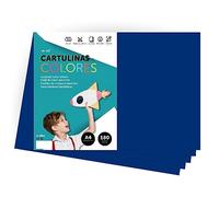 Cartone colorato, formato A4, colori intensi, fogli colorati da 180 g, per lavori artigianali, stampa documenti e disegni creativi, fogli colorati A4 · m-office (500 fogli, blu scuro)
