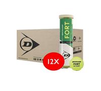 Cartone da 12 tubi Dunlop FORT All Court - tubi da 4 palline da tennis ORIGINALE