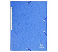 Cartone da 25 cartellette con elastici - tasche a 3 lembi Maxi capacity - in carte lustrée - dimensioni 24X32 cm per documenti formato A4 - colore rosso