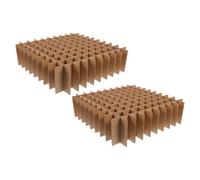 Cartone Divisori 100x32x32 MM per Scatole a Griglia 36 Pezzi | Inserto a Celle Singole, Assemblaggio Semplice, per Spedizioni e Organizzazione di Contenitori
