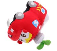 Cartone Peluche in Cotone PP Rosso Camion dei Pompieri | Morbido e Confortevole, per Abbracci e Coccole, Decorazione Camera e Cameretta, Stile Tenero