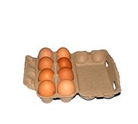 Cartone per uova da 8 uova - Confezione da 5/10/20 pezzi, cartone biodegradabile in polpa riciclata, grande cartone vuoto per 8 uova fresche, adatto per cucina, fattoria, negozio di alimentari come