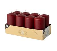 Papstar Candele spuntate bordeaux 50 x 100 mm 8 pz