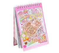 Cartoni animati, mini libro adesivo 3D, per bambini, riutilizzabile, per progetti artistici, scrapbook fai da te, design creativo, resistente all'acqua