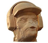 Cartonic - Puzzle 3D Monkey - Set di puzzle 3D CARTONIC - Scimmia - Non sentire nulla - Puzzle 3D in cartone - Il cartone si trasforma in una figura in rilievo (Hear NO Evil)