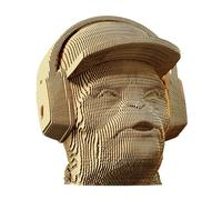 Cartonic - Puzzle 3D Monkey - Set di puzzle 3D CARTONIC - Scimmia - Non sentire nulla - Puzzle 3D in cartone - Il cartone si trasforma in una figura in rilievo (Hear NO Evil)