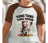 Cartoon AI, T-shirt da bambino in cotone a coste, stile college, nuova primavera ed estate, top sportivi, drappeggiati, morbidi e traspiranti, a maniche corte per bambini 6Y,7Y,8Y,9Y,10Y,11-12YAnimale