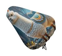 Cartoon Alpaca Cute Animal Bike Seat Cover con coulisse, impermeabile, cuscino per sella della bicicletta, protezione solare e antipolvere, copertura antipioggia unisex per mountain bike