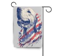 Cartoon Animal Dog 4th Of Luglio Independence Day piccole bandiere all'aperto banner per la decorazione del portico 28x40 double sided