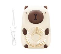 Cartoon Animal Ventilatore a mano - Ricarica USB, dispositivo di raffreddamento personale, tre unità ad aria velocità, design leggero, divertente refrigerante offre una comoda brezza per
