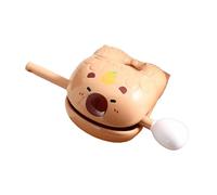 Cartoon Animal Wood Fish Percussion Toying Strumento Musicale Funny Office Musical Strument Small Temple Block Desktop Decoration Ornament Figurina Figurina Strumento