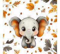 Cartoon Animale Pellicola Adesiva per Mobili Carino Elefante Carta da Parati Rimovibile Autoadesiva Opaco Ispessita Wallpaper Impermeabile Decorativa Rullo Sticker per Cucina Armadio Porta 0.45x3 m