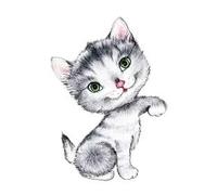 Cartoon Animals Children Temporary Tattoo Sticker Small Waterproof Fake Body Art Tattoos Cute Dog Cat(015)