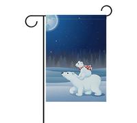 Cartoon Baby Polar Bear Bandiere Verticale Durevole Flag Robuste Bandiera Da Giardino Per Balcone Decorazione Festival 30X45Cm
