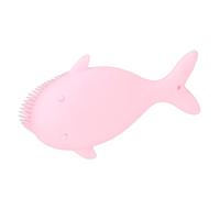 Cartoon Ballena Silicona a Forma Morbida per Capelli Morbido Shampoo Pulizia della Doccia Giocattoli per Bambini (Roseo)