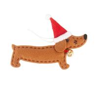 Cartoon Bassotti Albero di Natale Appeso Ornamento Tessuto Non Tessuto Sicuro Decorazione di Vacanza Accessorio Multiuso Mensola di Natale Ornamento