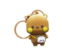 Cartoon Bear Keychain - Mini Animal Key Charm | Couple Panda Doll Key Accessory For Bag Purse Backpack Keys Holder, Cute Hanging Pendant Decor Organizer, Gift Idea For Boys Girls Teens Adults