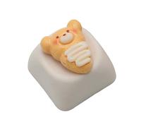 Cartoon Bear Pizza Resina Keycaps Per Tastiere Meccaniche Colore Morbido Opzionale Migliora Digitando Design Resina Tastiere Accessori