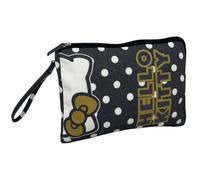 CARTOON Beauty case Hello Kitty pochette a pois con chiusura zip organizer borsa a mano