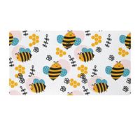 Cartoon Bees-198 Deluxe tappetini da cucina per pavimento, lavabili in lavatrice e impermeabili, ad asciugatura rapida e antiscivolo, comodi tappetini con design retrò vintage