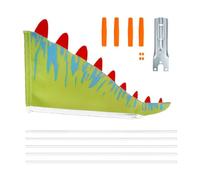 Cartoon Bike Flag, Dinosaur Tail Banner, Reflective Safety Decor