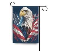 Cartoon Bird 4th Of July Independence Day bandiere all'aperto decorativo Pasqua banner per Patio decorazione 28x40 double sided