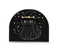 Cartoon Black Cat Sticker Portatovaglioli Acrilico Bagno per Farmhouse Cocktail freestanding distributore di tovaglioli commerciali decorazioni per la casa per Farmhouse Cocktail