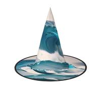 Cartoon blu onda del mare 1 PC Halloween Strega Cappello Costume Party Hat Adatto per Stage Play Accessori