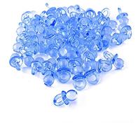 CARTOON Bomboniera ciucciotto Celeste, 100 Pezzi, in plastica, Decorazione Ciuccio, per Cerimonie, 2 cm