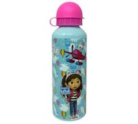 CARTOON Borraccia in alluminio Gabby's Dollhouse bottiglia con ciuccio per bambini da 500 ml fucsia