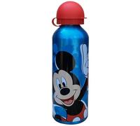 CARTOON Borraccia in alluminio Topolino Disney bottiglia con ciuccio per bambini da 500 ml rosso
