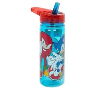 CARTOON Borraccia in tritan Sonic Knuckles Tails ecozen con beccuccio ripiegabile bottiglia per bambini 580 ml BPA Free